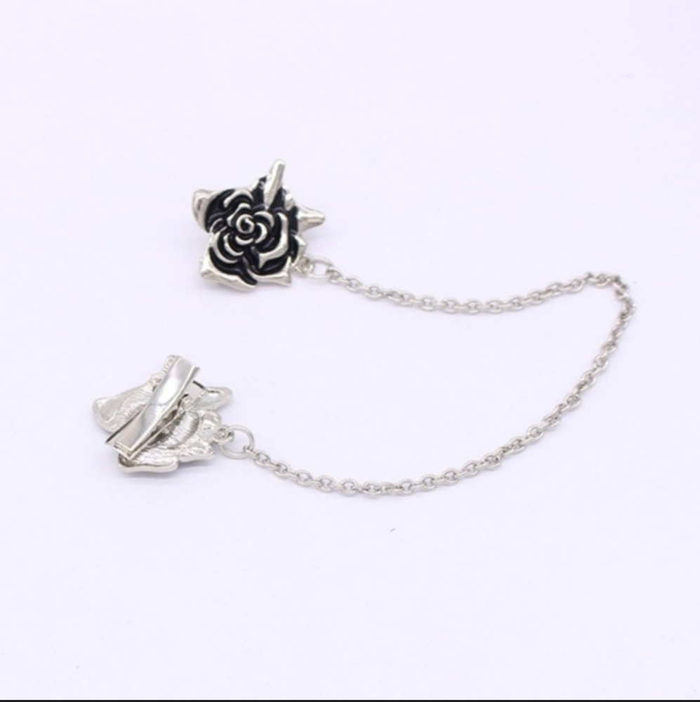 New Rose Silver-tone Cardigan Collar Chain - Picture 4 of 13
